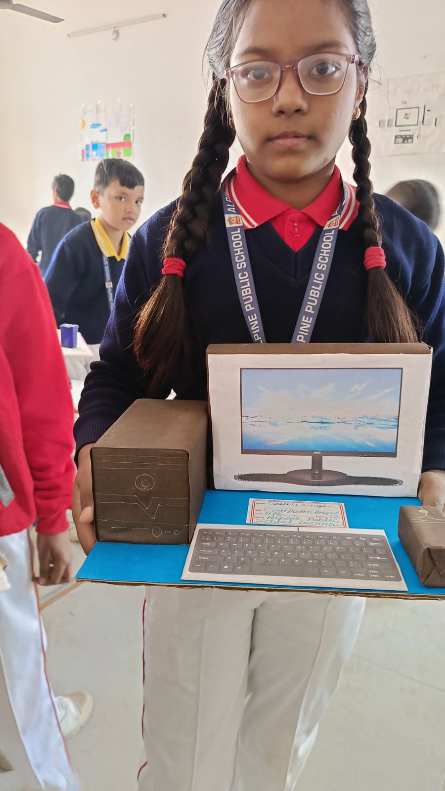 Exhibition — Student Presenter Explaining Their Project
