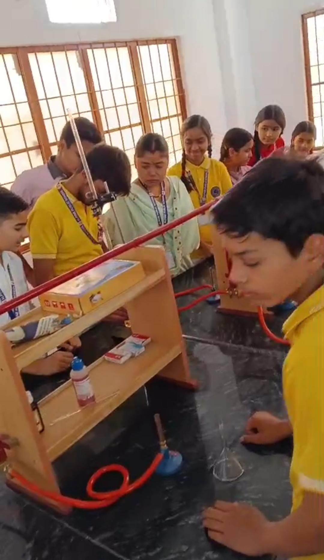 New Science Lab — Practical Session in Progress