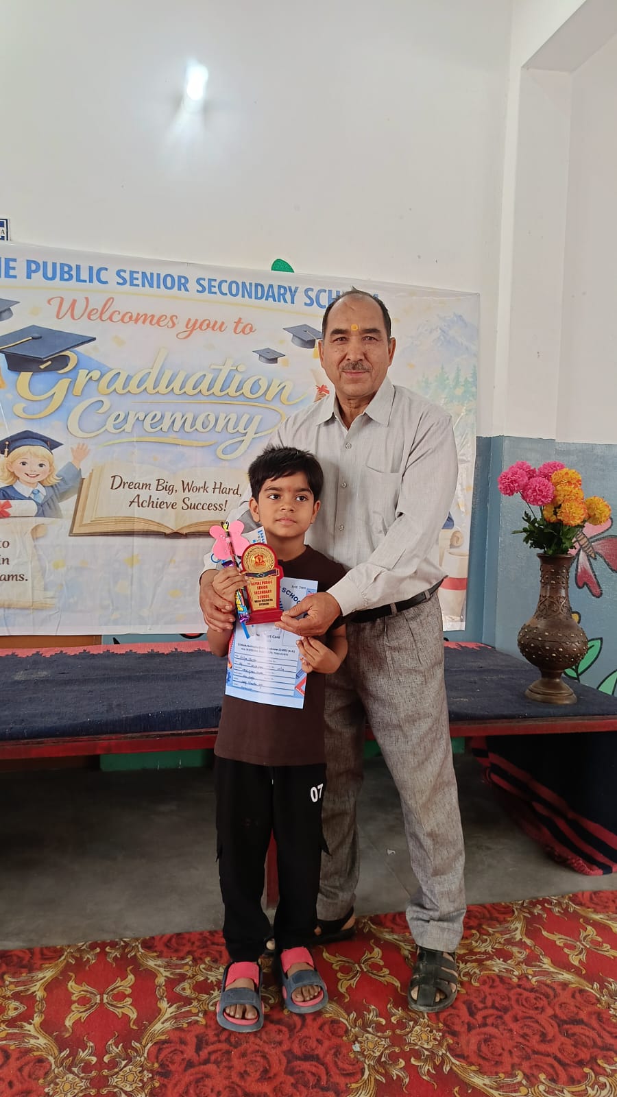 Prize Distribution — Parents & Guests Applauding